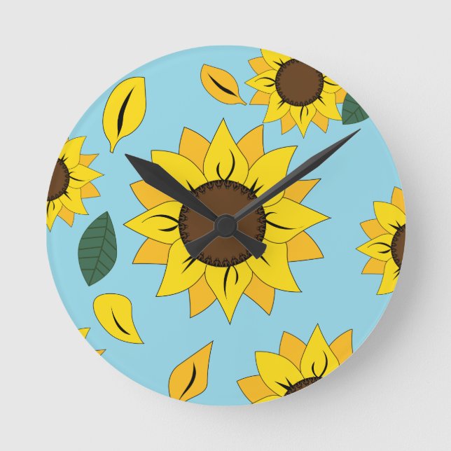 Sunflower Reign Clock (Front)