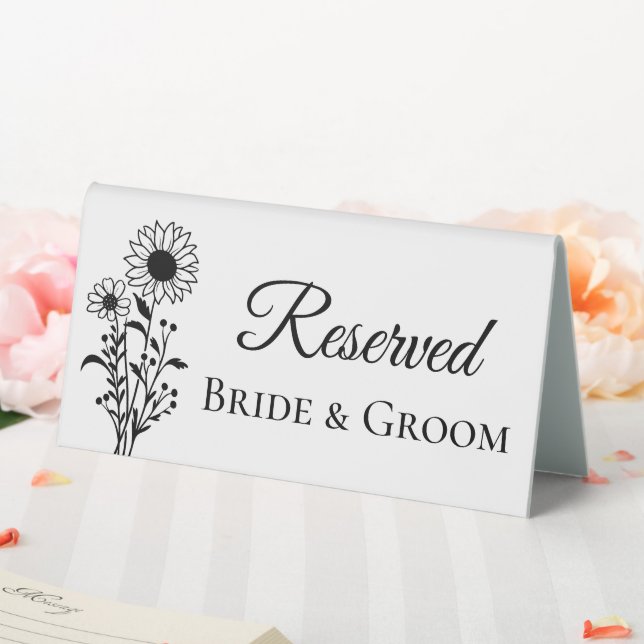Sunflower Reserved Bride Groom Floral Wedding (In SItu (Wedding))