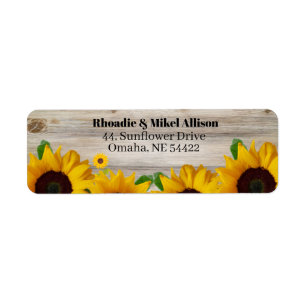 Sunflower Return Address