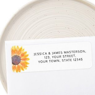 Sunflower Return Address 