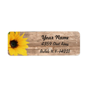 Sunflower Return Address