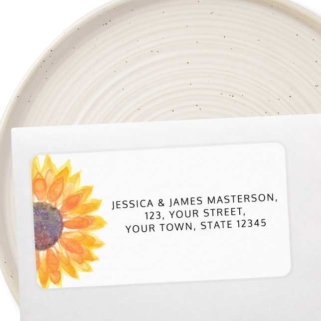 Sunflower Return Address  Label (Creator Uploaded)