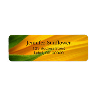 Sunflower Return Address Labels