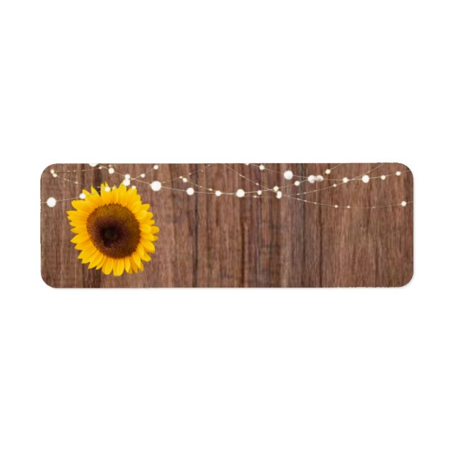 Sunflower return address labels (Front)