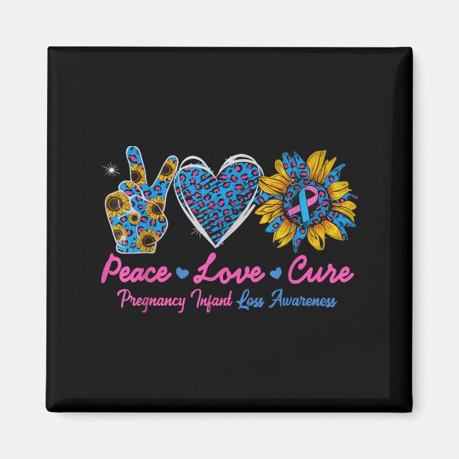 Sunflower Ribbon Pregnancy Infant Loss Awareness C Magnet (Front)