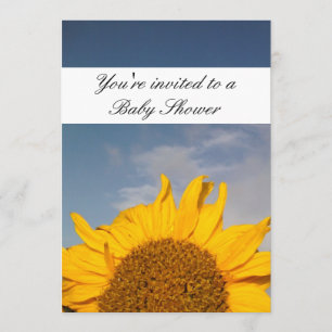 Sunflower Rising Baby Shower card