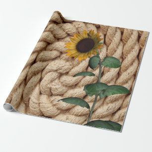 Sunflower Rope Matte Wrapping Paper