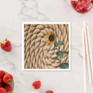 Sunflower Rope Paper Napkins
