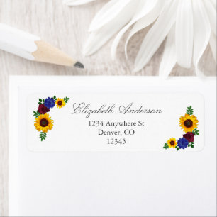 Sunflower Rose Floral Address 