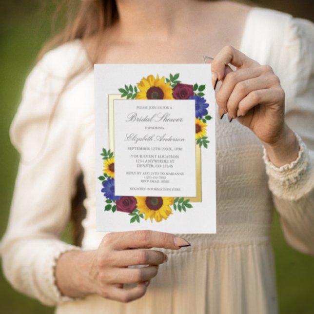 Sunflower Rose Floral Bridal Shower (Creator Uploaded)