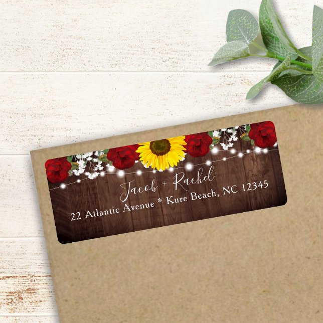 Sunflower Roses Mason Jar Lights Rustic Wedding (Creator Uploaded)