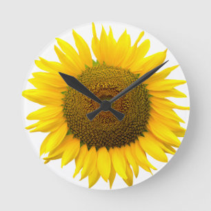 Sunflower Round Clock