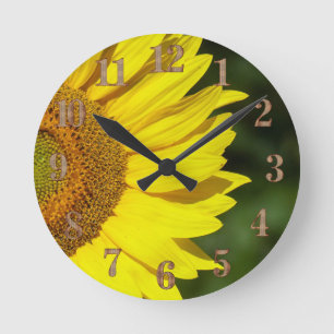 Sunflower Round Clock