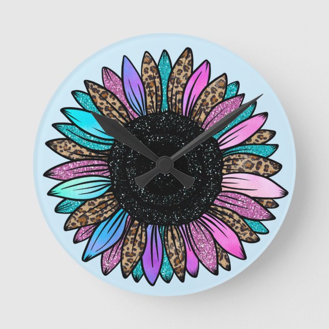 Sunflower Round Clock (Front)