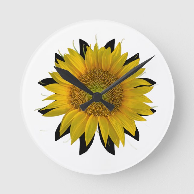 Sunflower Round Clock (Front)
