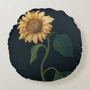 Sunflower Round Cushion