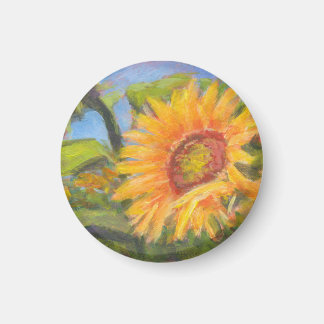 Sunflower Round Magnet