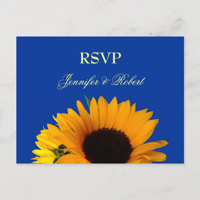 Sunflower RSVP Postcard (Front)