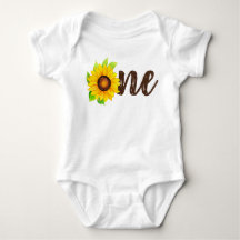 Sunflower Rustic Country 1st Birthday Party Baby B