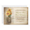 sunflower rustic mason jar engagement party invite