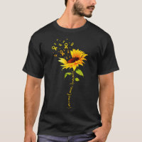 Sunflower Sarcoma Cancer Awareness Yellow Ribbon S