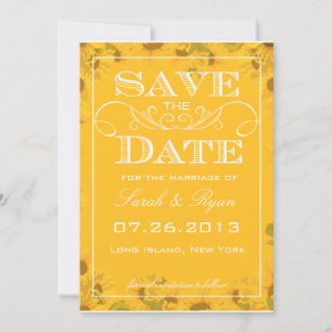 Sunflower Save the Date Announcement