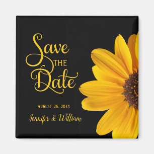 Sunflower - Save the Date Magnet