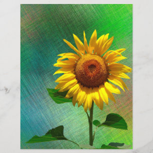 Sunflower  Scrapbook Paper