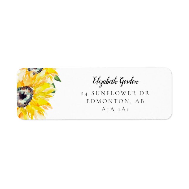 Sunflower Script Elegant Simple Chic Modern (Front)