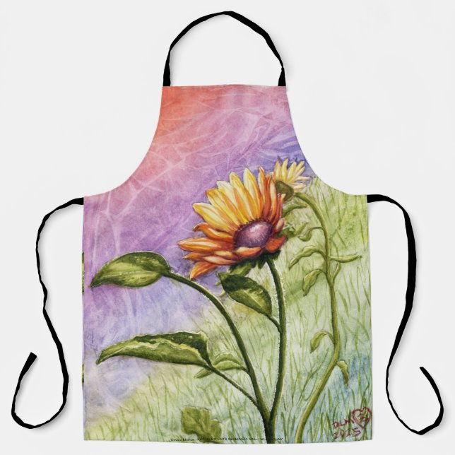 Sunflower Secrets at Sunset Apron (Front)