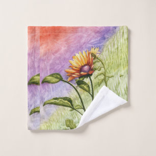 Sunflower Secrets at Sunset Bath Towel Set