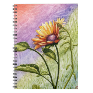 Sunflower Secrets at Sunset Notebook