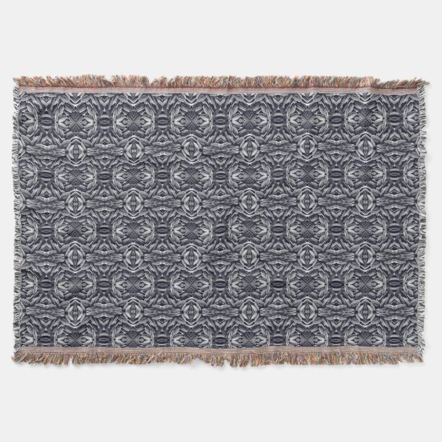 Sunflower Seed Pattern Throw Blanket (Front)