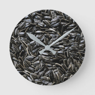 Sunflower Seeds Cool Fun Round Clock