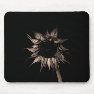Sunflower - Sepia Fine Art Photograph Unique Cool Mouse Mat