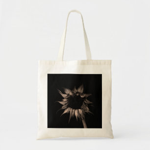 Sunflower - Sepia Fine Art Photograph Unique Cool Tote Bag