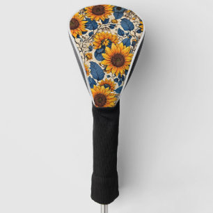 Sunflower Serenade:  Nature's Radiant Beauty Art Golf Head Cover