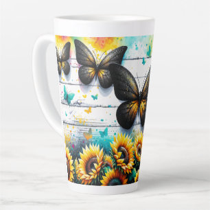 Sunflower Serenity Latte Mug