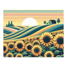 Sunflower Serenity: Rustic Sunrise