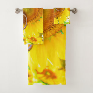 Sunflower Shades Chic Bath Towel Set