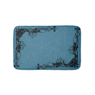 Sunflower Shadow Fairy and Cosmic Cat Bath Mat