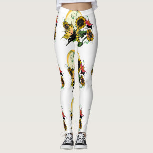 Sunflower Shadow Fairy and Cosmic Cat Leggings