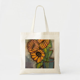 Sunflower shopper tote bag