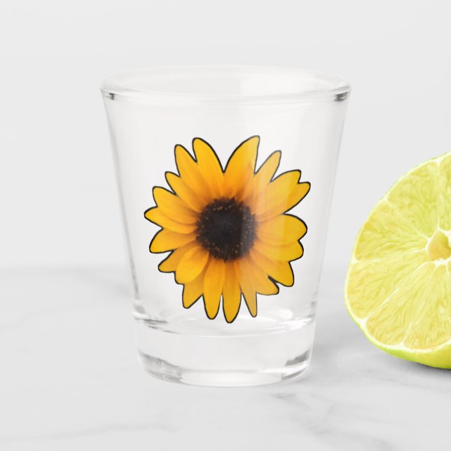 Sunflower Shot Glass (Front)
