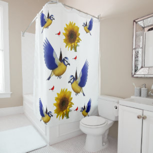 Sunflower shower curtain