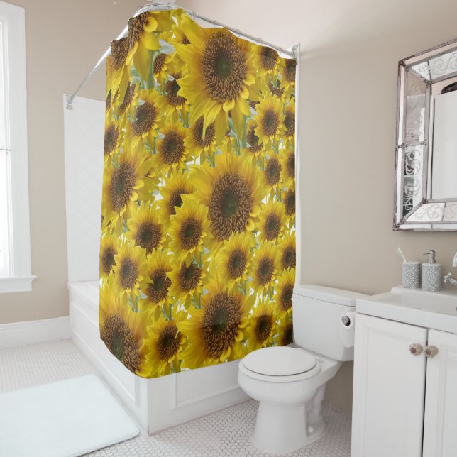 Sunflower Shower Curtain (In Situ)
