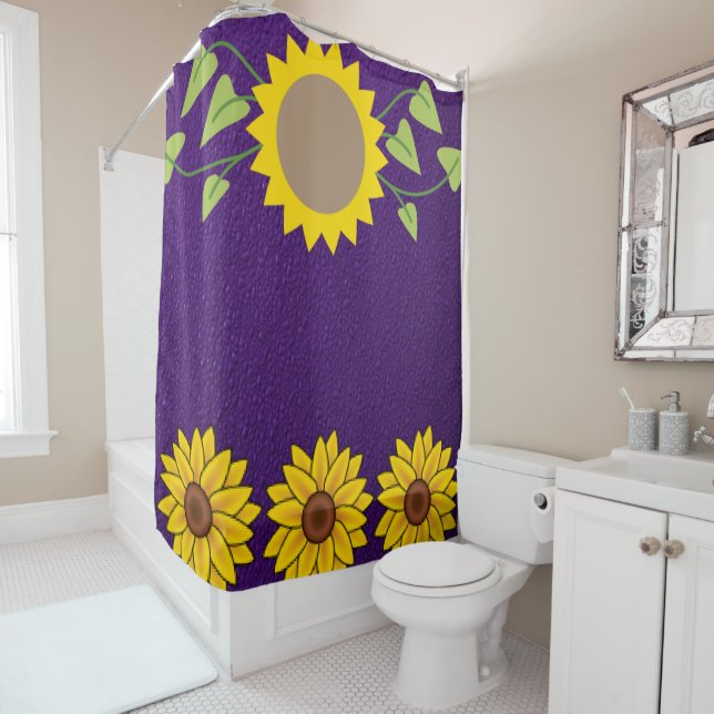 Sunflower Shower Curtain (In Situ)