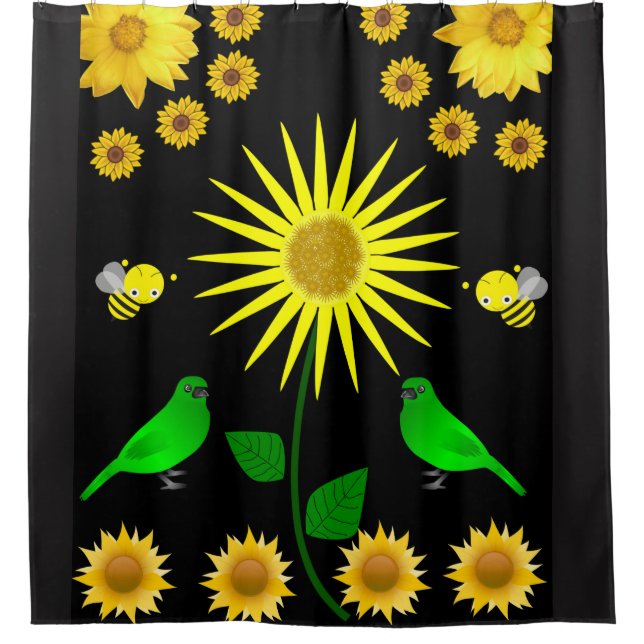Sunflower Shower Curtains (Front)