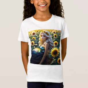 "Sunflower Siren: Blooming in Iridescence T-Shirt