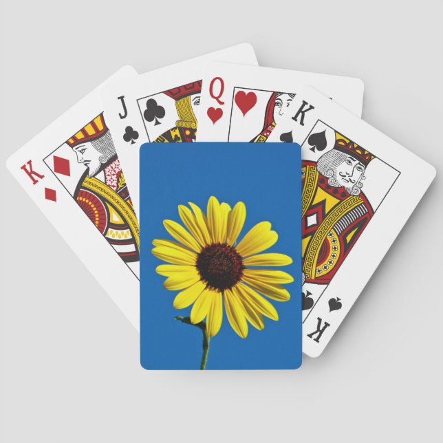 Sunflower Sky Playing Cards (Back)